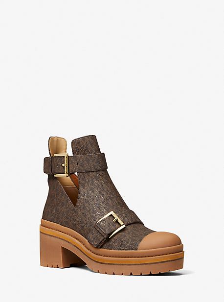 michael michael kors corey logo cutout ankle boot|Michael Kors.